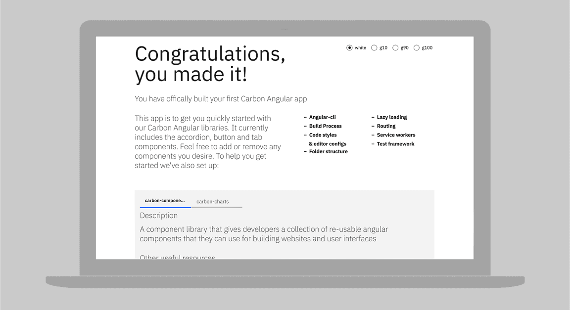 carbon-angular-starter screenshot carbon-angular-starter screenshot